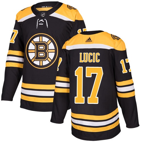 Adidas Bruins #17 Milan Lucic Black Home Authentic Stitched NHL Jersey